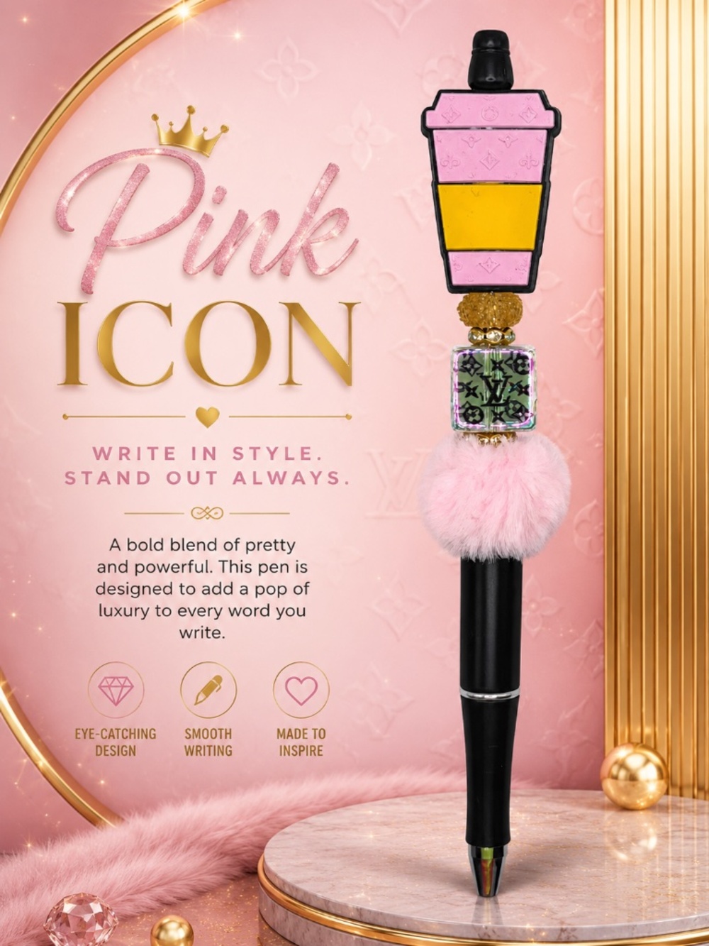 Pink Icon Pen